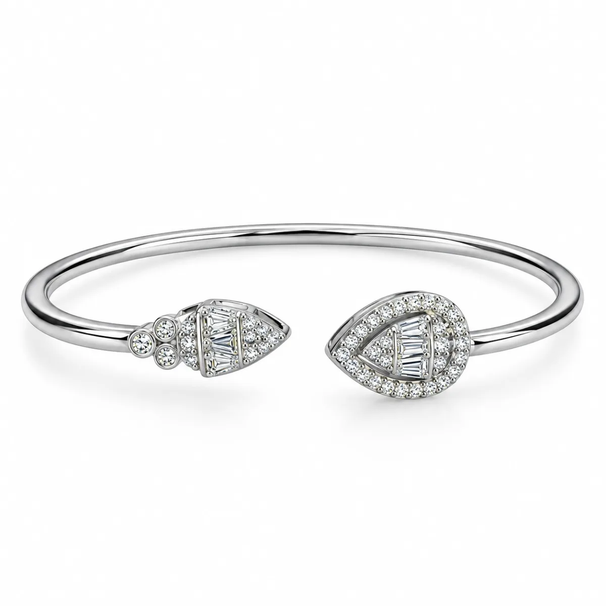 Twin Arrow Crystal C... - Silver Jewellery by Parin Jewellers