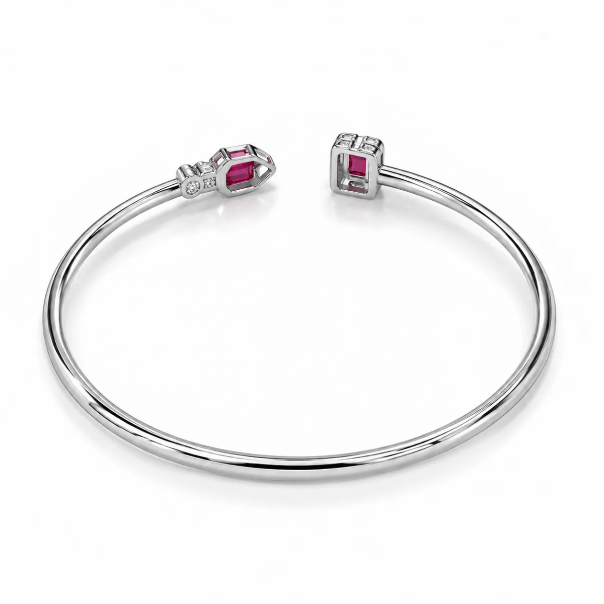 Ruby Glow Open Cuff - Image 2 - Parin Jewellers