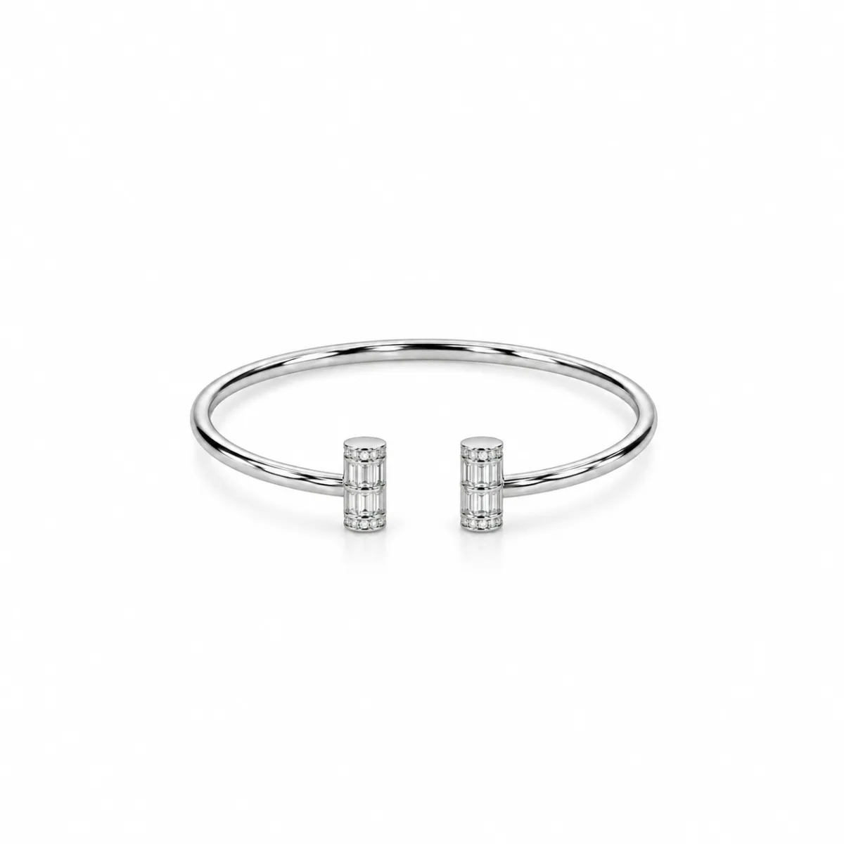 Sleek Cuff Bracelet - Silver Jewellery by Parin Jewellers
