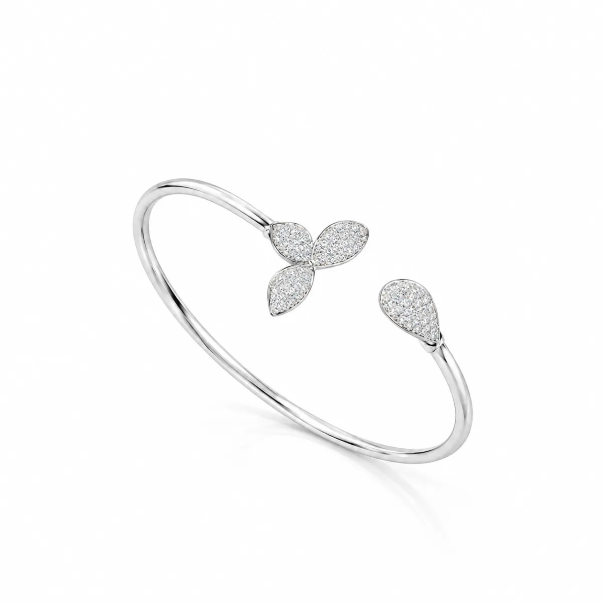 Floral Leaf Cuff - Image 2 - Parin Jewellers