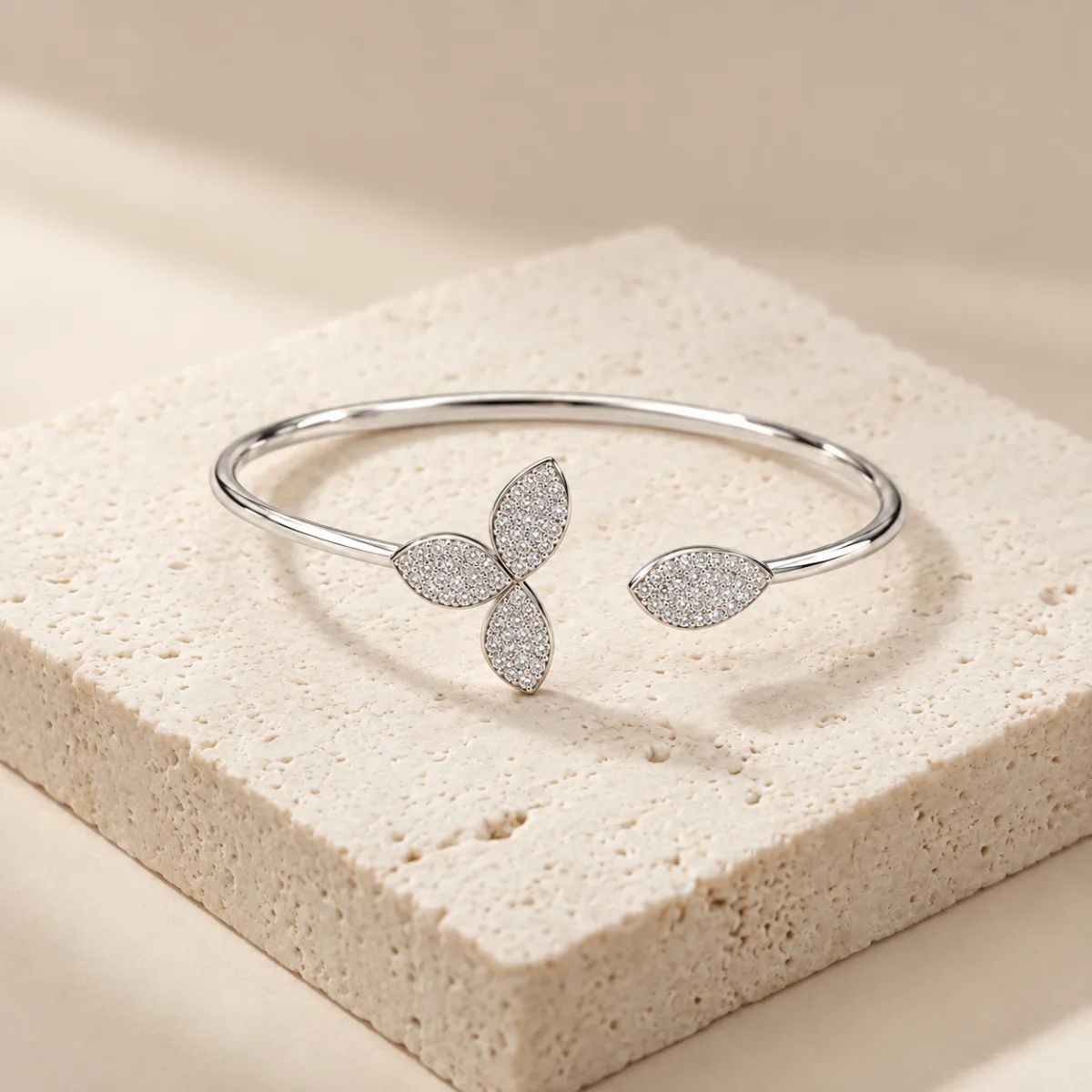 Floral Leaf Cuff - Image 3 - Parin Jewellers