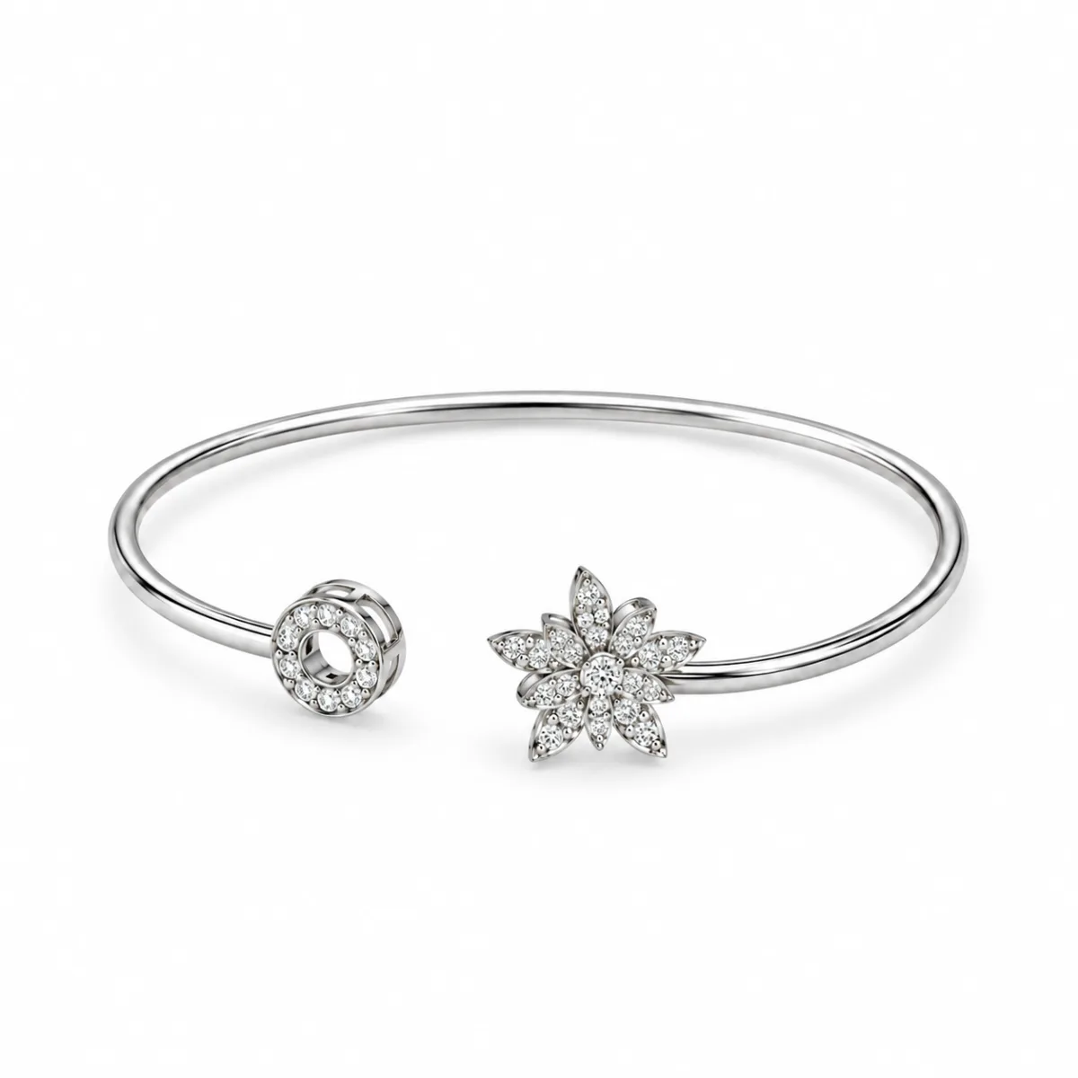 Daisy Circle Cuff - Silver Jewellery by Parin Jewellers
