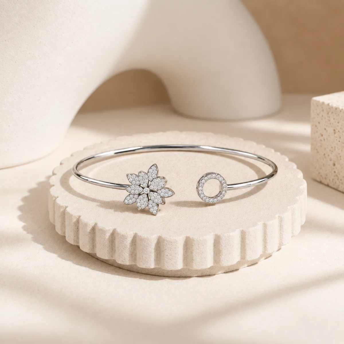 Daisy Circle Cuff - Image 3 - Parin Jewellers