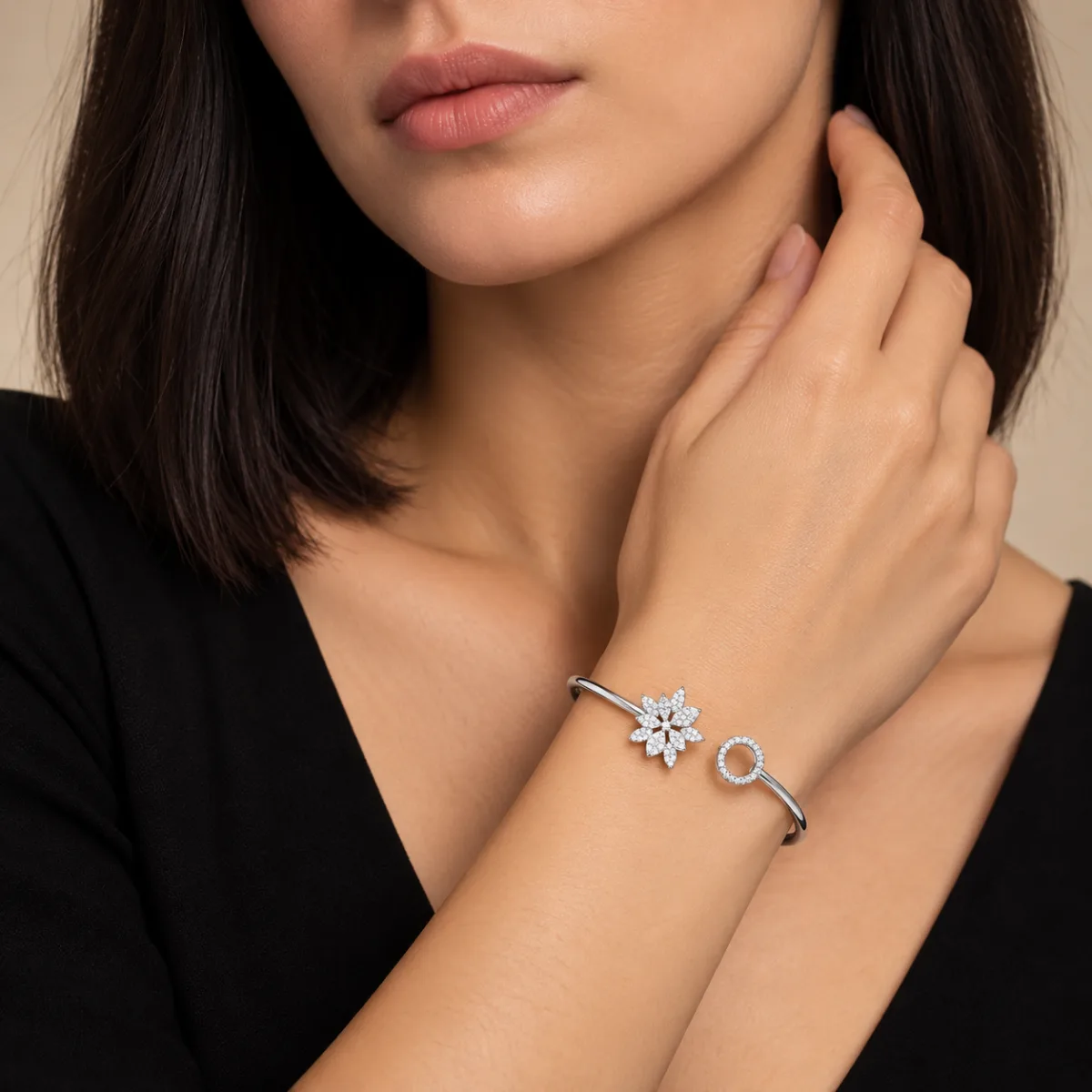 Daisy Circle Cuff - Image 4 - Parin Jewellers
