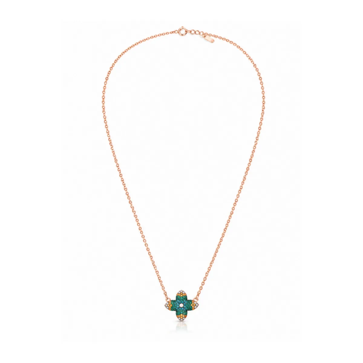 Rainbow Clover - Silver jewellery by Parin Jewellers