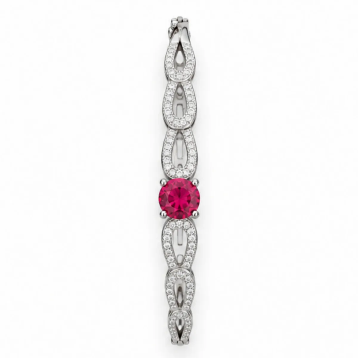 Ruby Glow Bracelet - Silver jewellery by Parin Jewellers