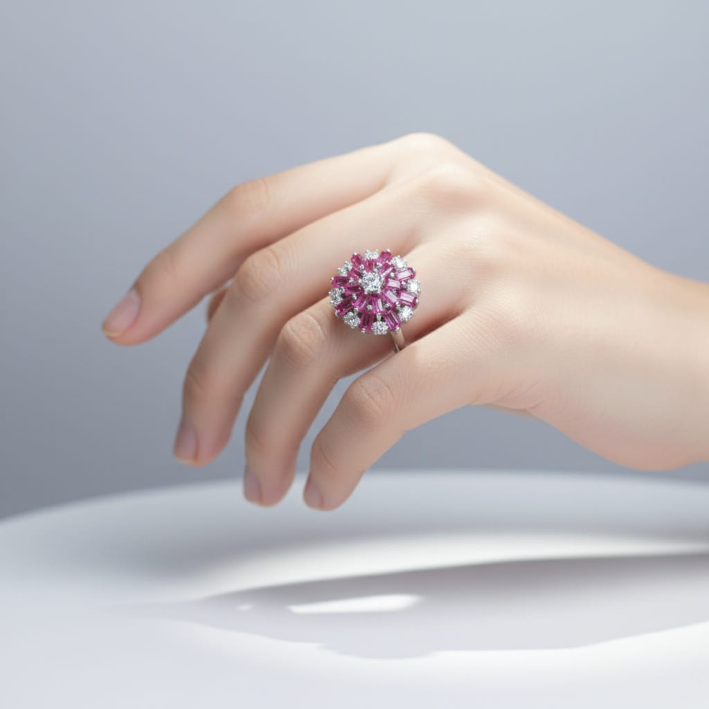Radiant Ruby Bloom - Image 2 - Parin Jewelers