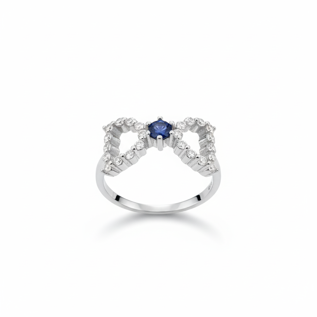 Tied Love'd Bow Ring - Silver Jewelry by Parin Jewelers